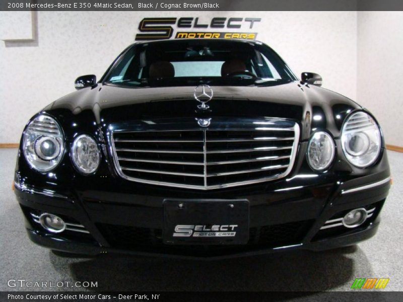 Black / Cognac Brown/Black 2008 Mercedes-Benz E 350 4Matic Sedan
