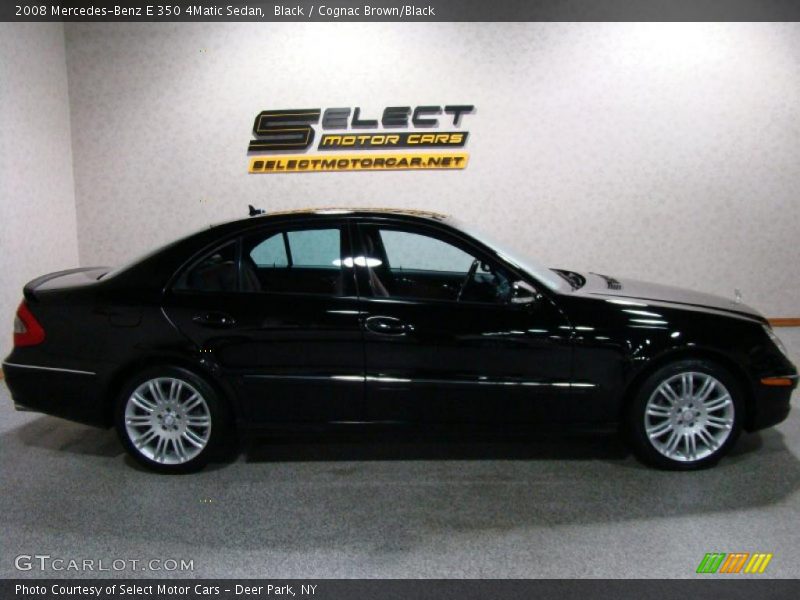 Black / Cognac Brown/Black 2008 Mercedes-Benz E 350 4Matic Sedan