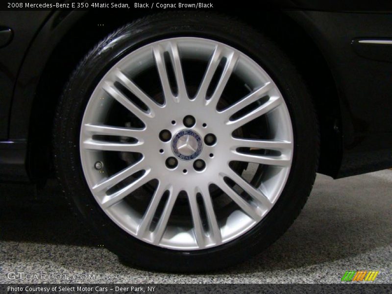Black / Cognac Brown/Black 2008 Mercedes-Benz E 350 4Matic Sedan