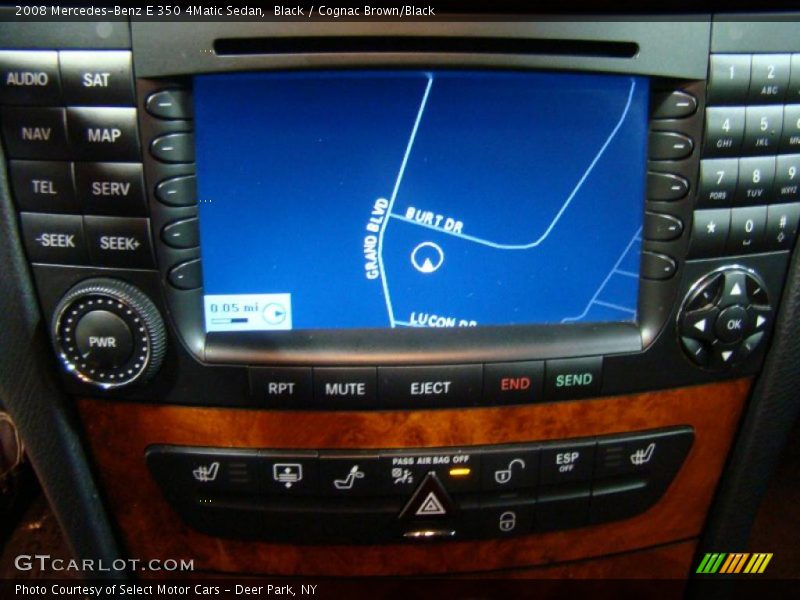 Black / Cognac Brown/Black 2008 Mercedes-Benz E 350 4Matic Sedan