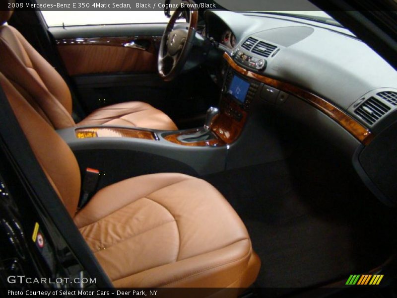 Black / Cognac Brown/Black 2008 Mercedes-Benz E 350 4Matic Sedan