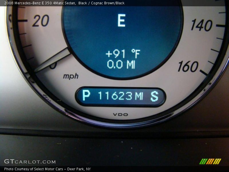 Black / Cognac Brown/Black 2008 Mercedes-Benz E 350 4Matic Sedan