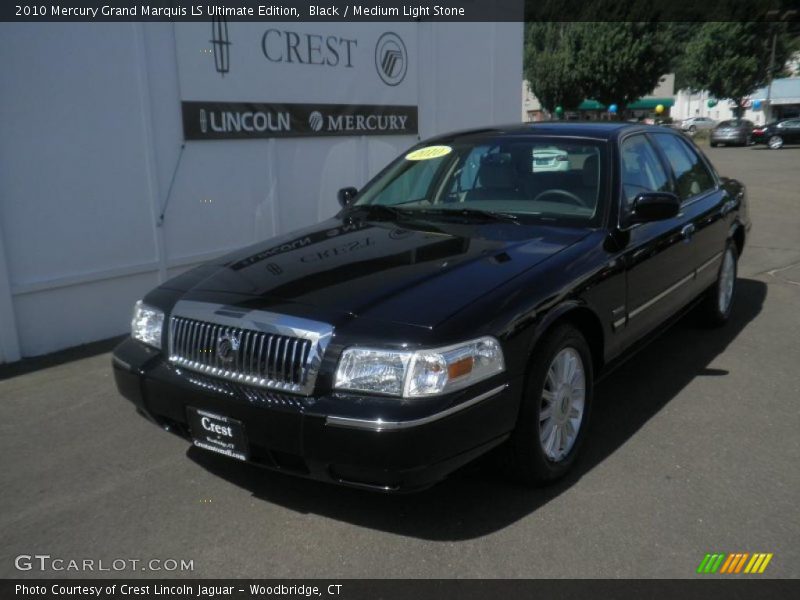 Black / Medium Light Stone 2010 Mercury Grand Marquis LS Ultimate Edition