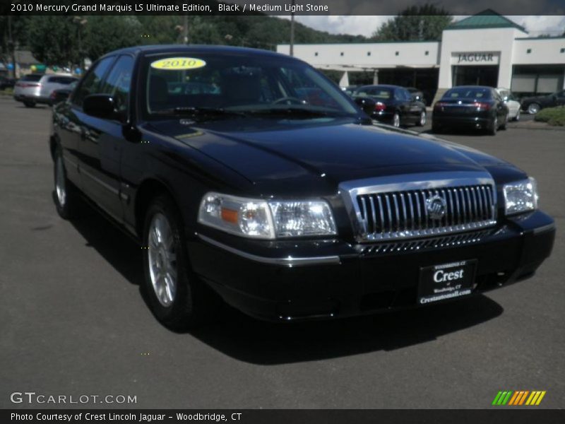 Black / Medium Light Stone 2010 Mercury Grand Marquis LS Ultimate Edition