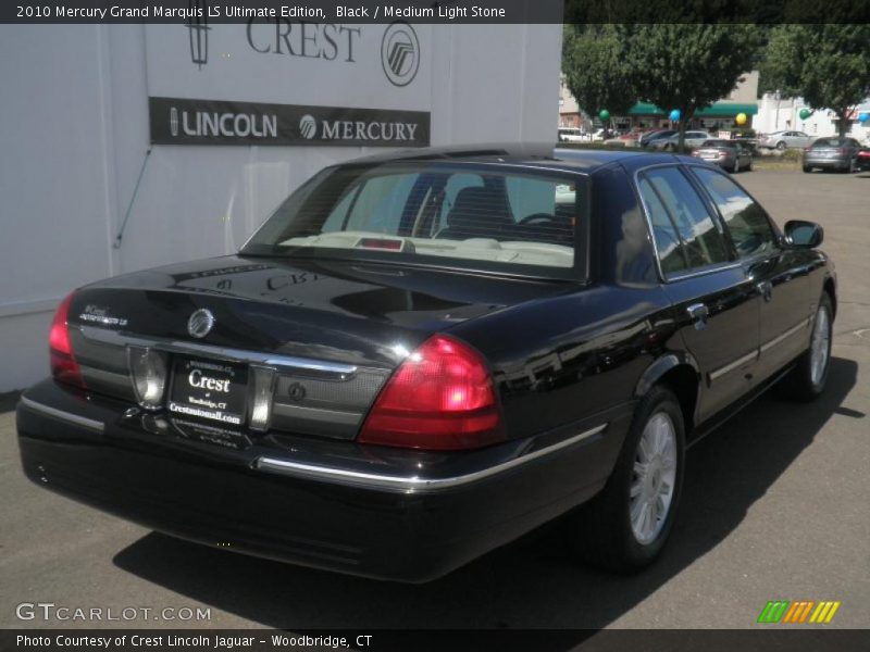 Black / Medium Light Stone 2010 Mercury Grand Marquis LS Ultimate Edition