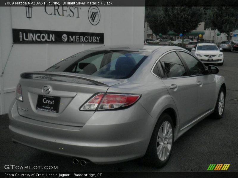 Brilliant Silver Metallic / Black 2009 Mazda MAZDA6 i Touring