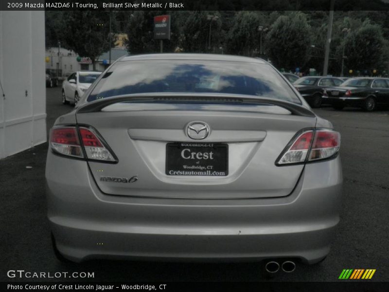 Brilliant Silver Metallic / Black 2009 Mazda MAZDA6 i Touring