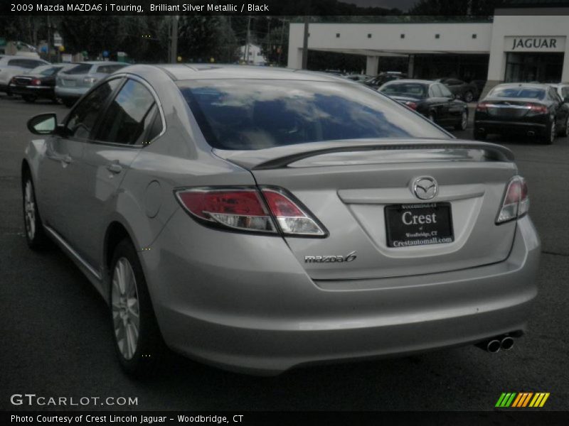Brilliant Silver Metallic / Black 2009 Mazda MAZDA6 i Touring