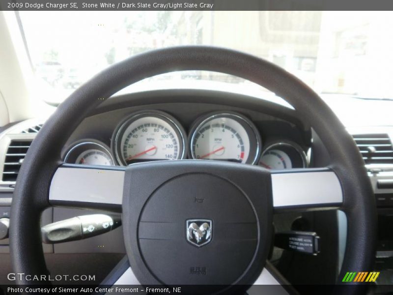 Stone White / Dark Slate Gray/Light Slate Gray 2009 Dodge Charger SE