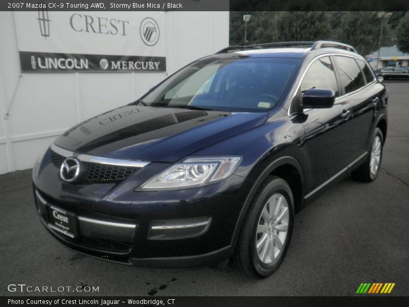 Stormy Blue Mica / Black 2007 Mazda CX-9 Touring AWD