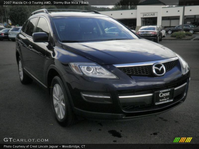 Stormy Blue Mica / Black 2007 Mazda CX-9 Touring AWD