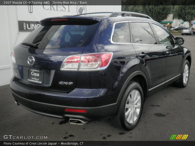 Stormy Blue Mica / Black 2007 Mazda CX-9 Touring AWD