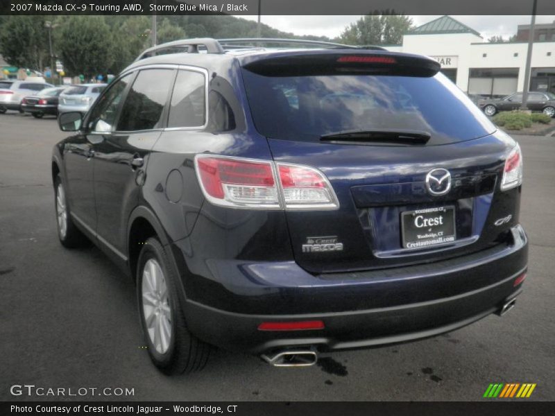 Stormy Blue Mica / Black 2007 Mazda CX-9 Touring AWD