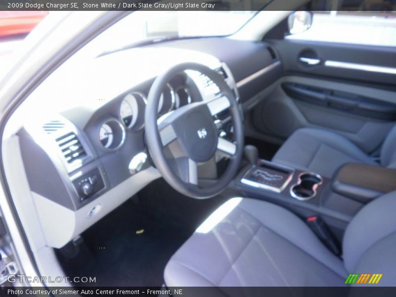 Stone White / Dark Slate Gray/Light Slate Gray 2009 Dodge Charger SE