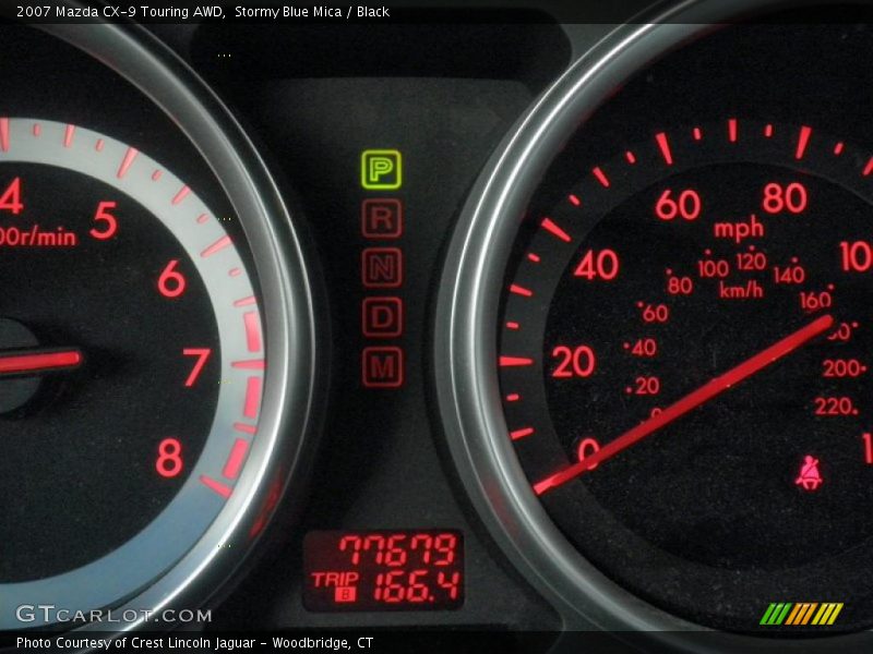 Stormy Blue Mica / Black 2007 Mazda CX-9 Touring AWD