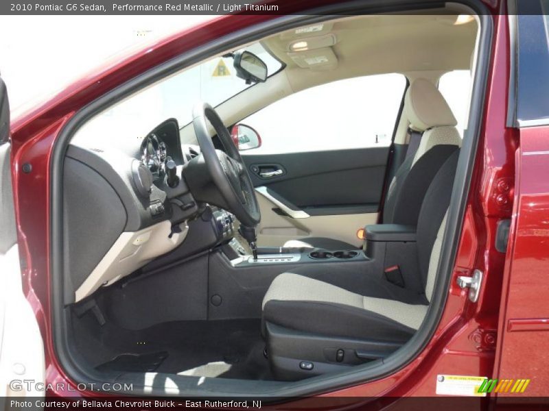 Performance Red Metallic / Light Titanium 2010 Pontiac G6 Sedan