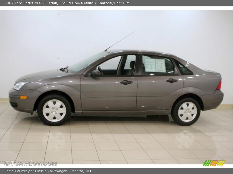 Liquid Grey Metallic / Charcoal/Light Flint 2007 Ford Focus ZX4 SE Sedan