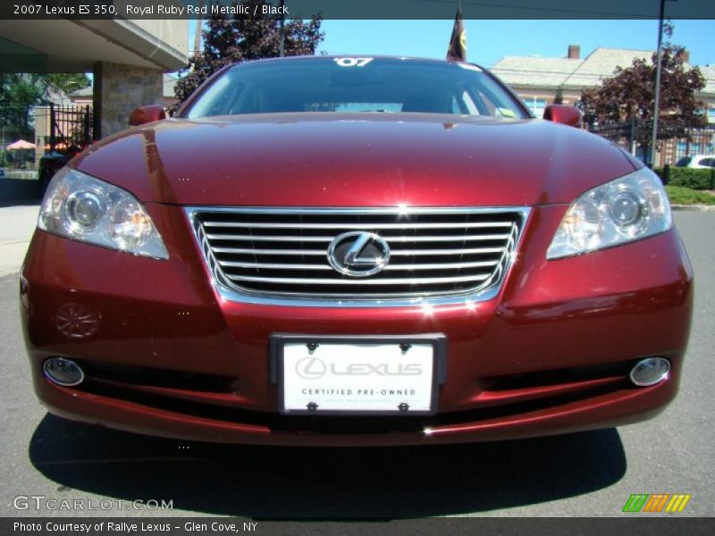 Royal Ruby Red Metallic / Black 2007 Lexus ES 350