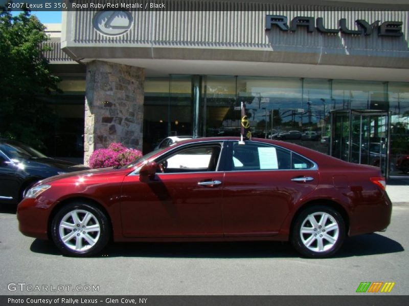 Royal Ruby Red Metallic / Black 2007 Lexus ES 350