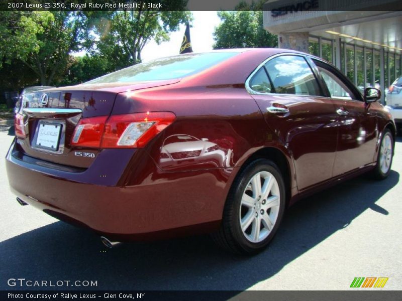 Royal Ruby Red Metallic / Black 2007 Lexus ES 350