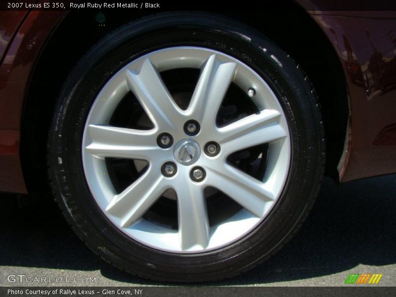 Royal Ruby Red Metallic / Black 2007 Lexus ES 350