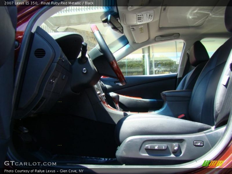 Royal Ruby Red Metallic / Black 2007 Lexus ES 350