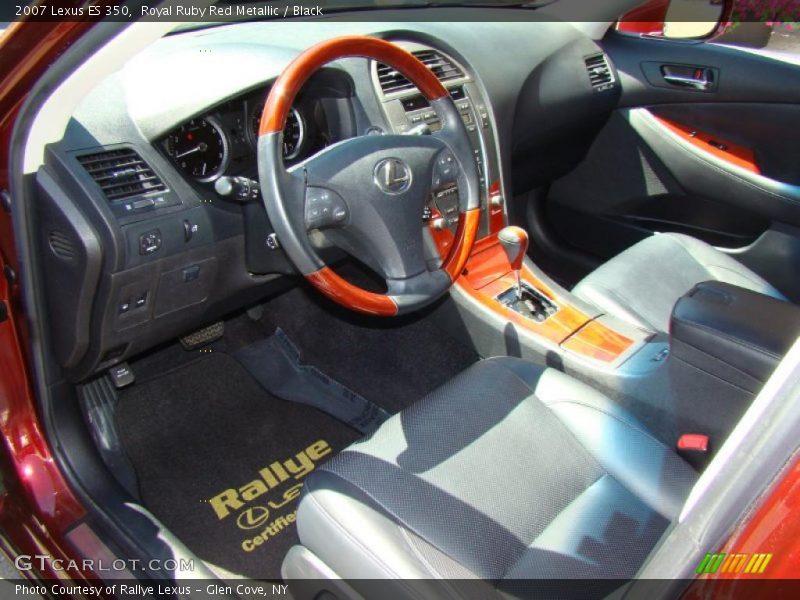 Royal Ruby Red Metallic / Black 2007 Lexus ES 350