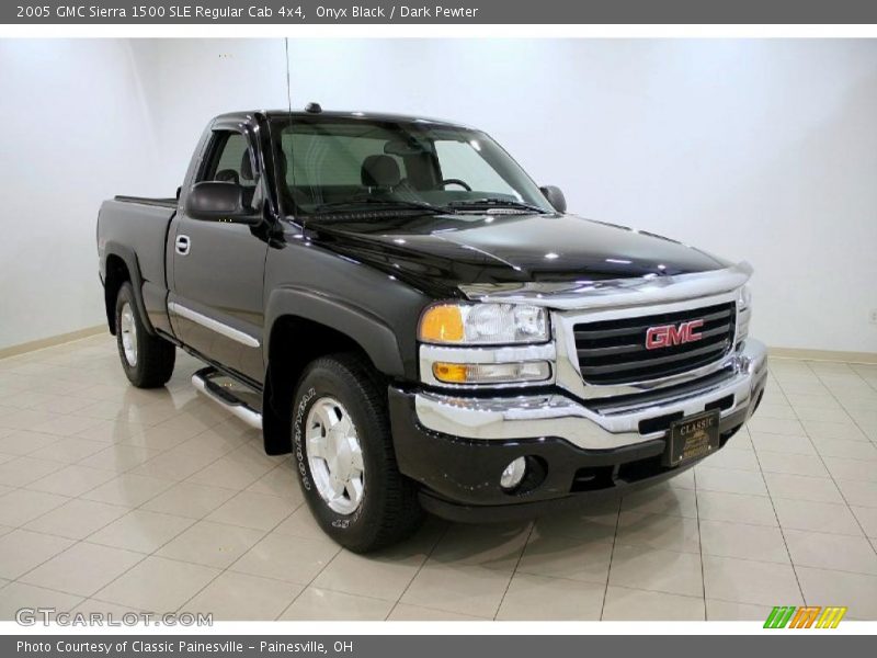 Onyx Black / Dark Pewter 2005 GMC Sierra 1500 SLE Regular Cab 4x4