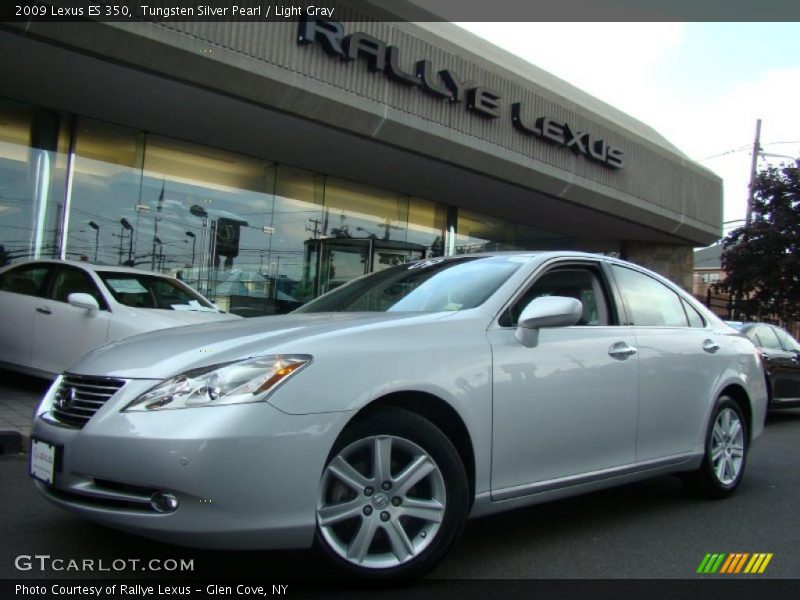 Tungsten Silver Pearl / Light Gray 2009 Lexus ES 350