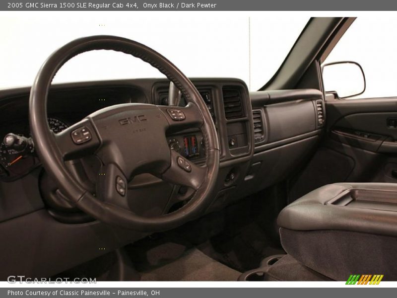 Onyx Black / Dark Pewter 2005 GMC Sierra 1500 SLE Regular Cab 4x4