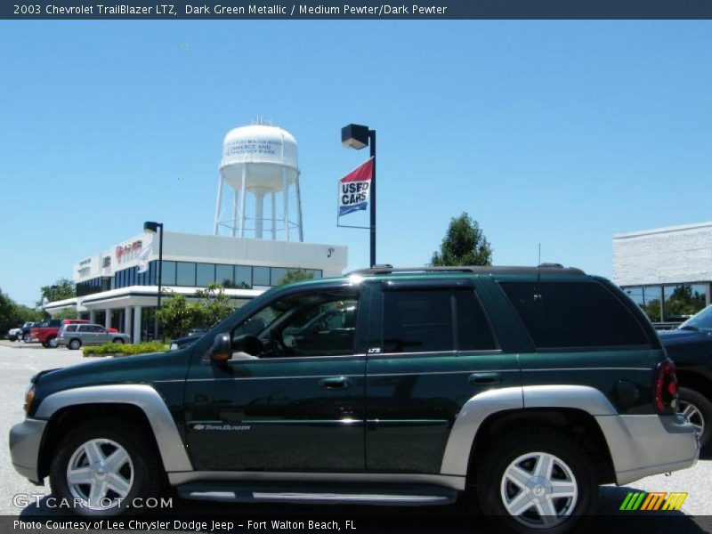 Dark Green Metallic / Medium Pewter/Dark Pewter 2003 Chevrolet TrailBlazer LTZ