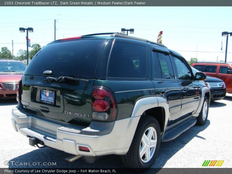 Dark Green Metallic / Medium Pewter/Dark Pewter 2003 Chevrolet TrailBlazer LTZ