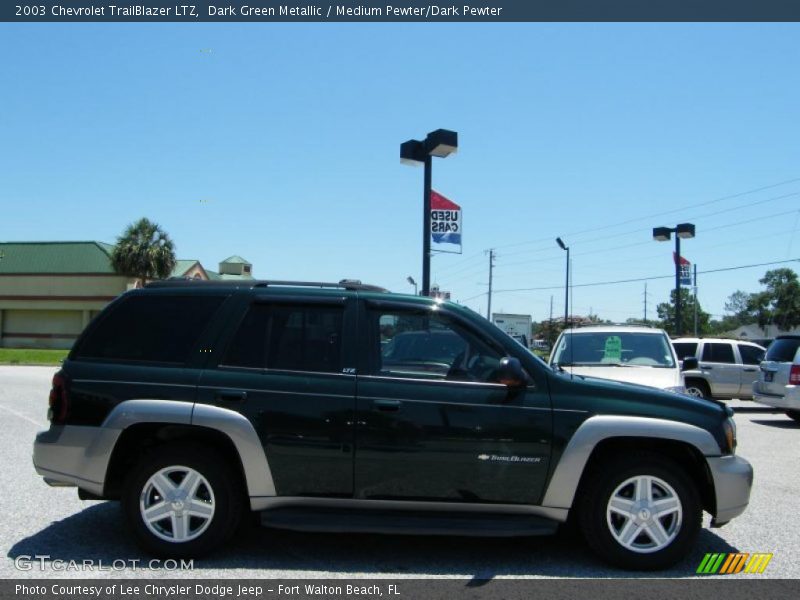 Dark Green Metallic / Medium Pewter/Dark Pewter 2003 Chevrolet TrailBlazer LTZ