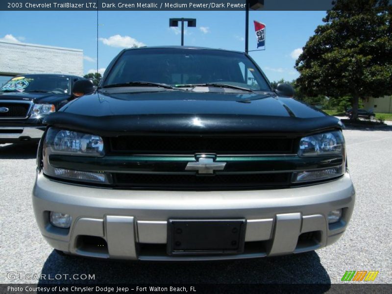 Dark Green Metallic / Medium Pewter/Dark Pewter 2003 Chevrolet TrailBlazer LTZ