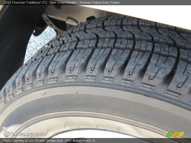Dark Green Metallic / Medium Pewter/Dark Pewter 2003 Chevrolet TrailBlazer LTZ