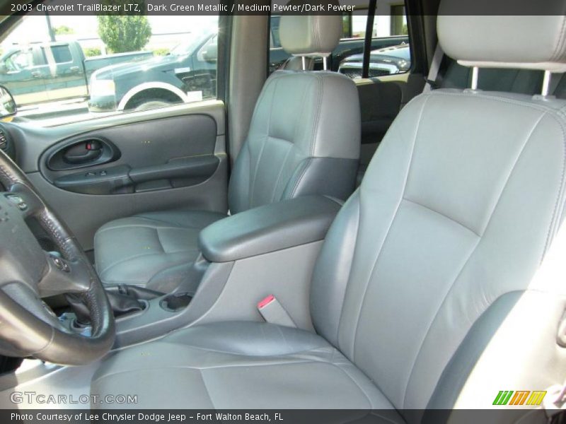 Dark Green Metallic / Medium Pewter/Dark Pewter 2003 Chevrolet TrailBlazer LTZ