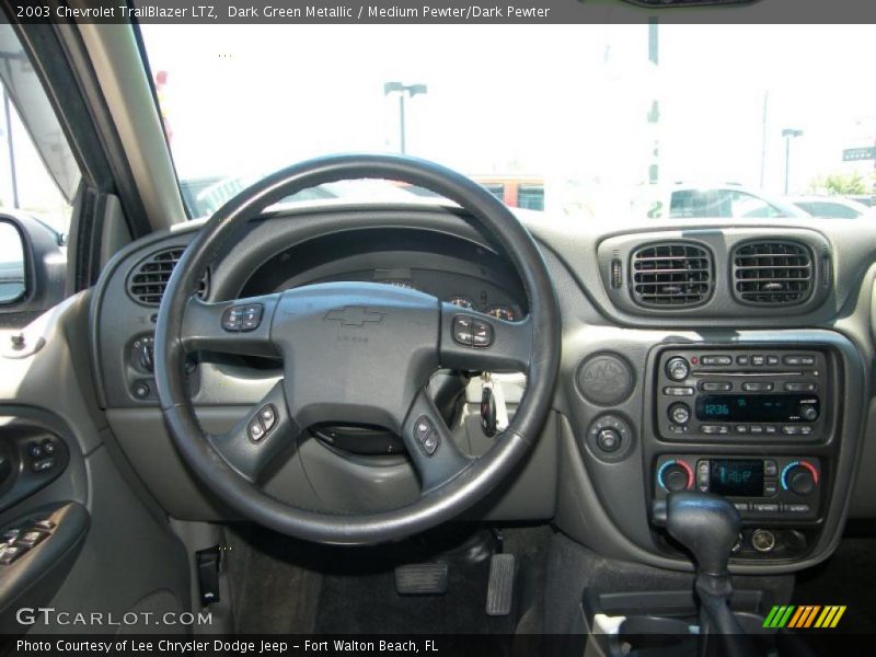 Dark Green Metallic / Medium Pewter/Dark Pewter 2003 Chevrolet TrailBlazer LTZ