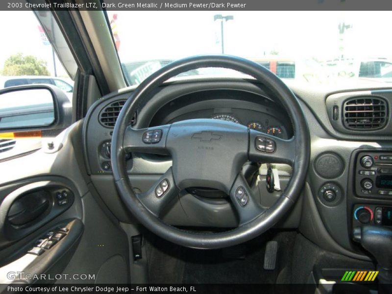 Dark Green Metallic / Medium Pewter/Dark Pewter 2003 Chevrolet TrailBlazer LTZ