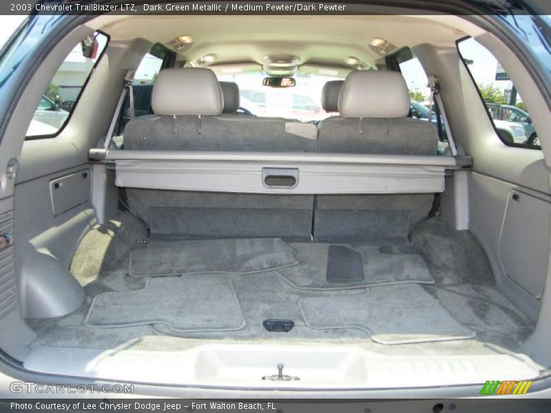 Dark Green Metallic / Medium Pewter/Dark Pewter 2003 Chevrolet TrailBlazer LTZ