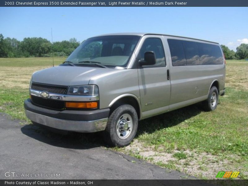 Light Pewter Metallic / Medium Dark Pewter 2003 Chevrolet Express 3500 Extended Passenger Van