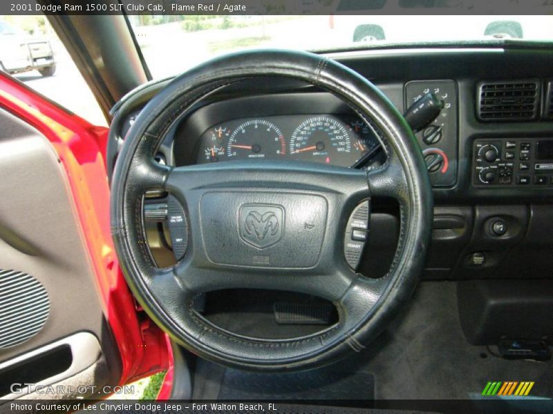 Flame Red / Agate 2001 Dodge Ram 1500 SLT Club Cab