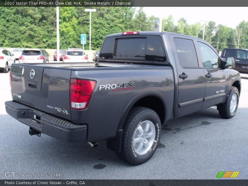 Smoke Metallic / Charcoal 2010 Nissan Titan PRO-4X Crew Cab 4x4