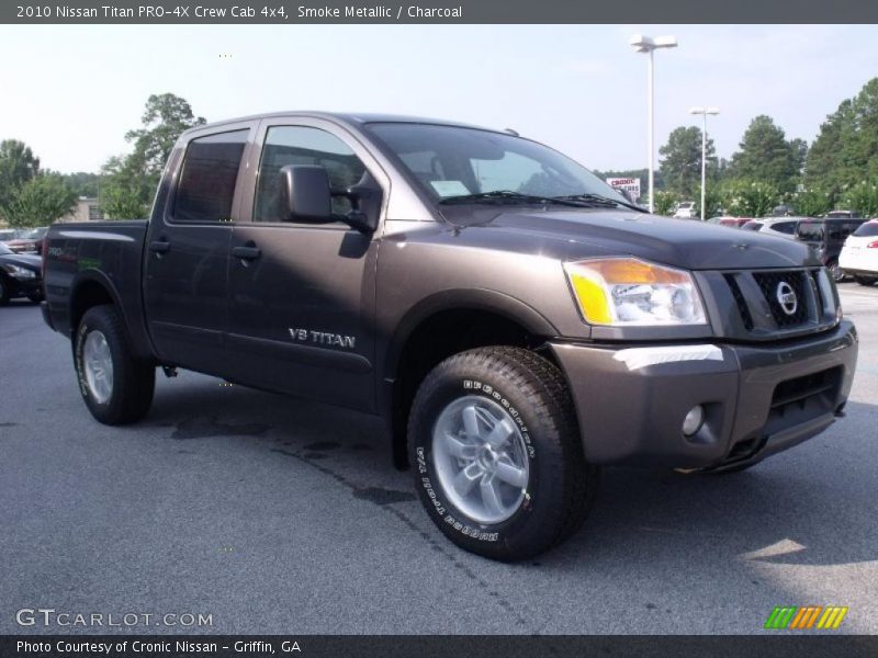 Smoke Metallic / Charcoal 2010 Nissan Titan PRO-4X Crew Cab 4x4