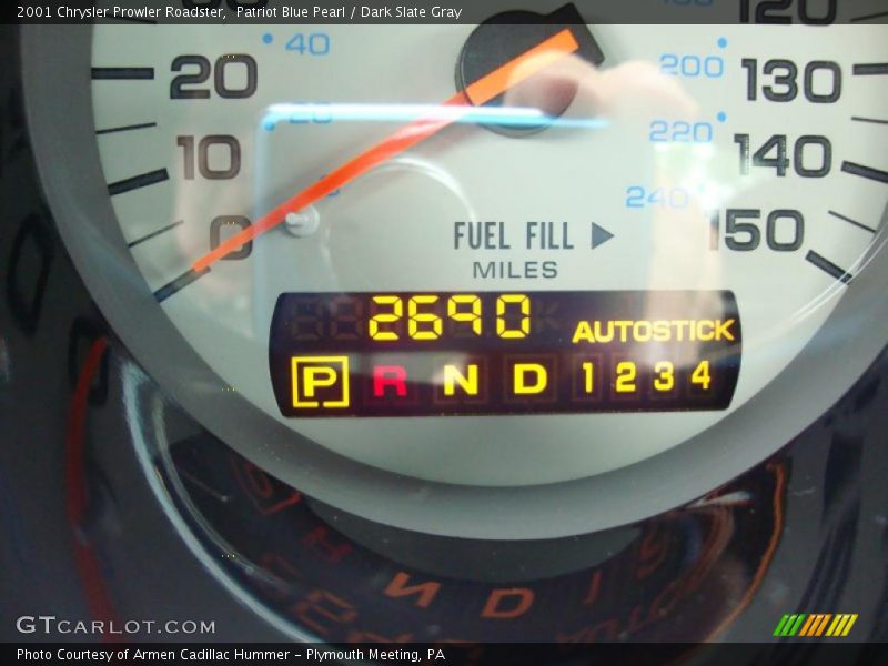 Patriot Blue Pearl / Dark Slate Gray 2001 Chrysler Prowler Roadster