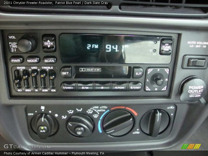 Patriot Blue Pearl / Dark Slate Gray 2001 Chrysler Prowler Roadster