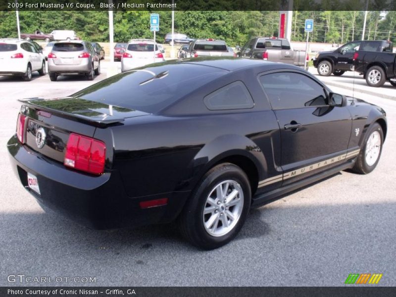 Black / Medium Parchment 2009 Ford Mustang V6 Coupe