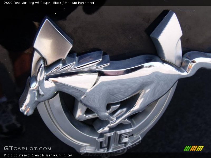 Black / Medium Parchment 2009 Ford Mustang V6 Coupe