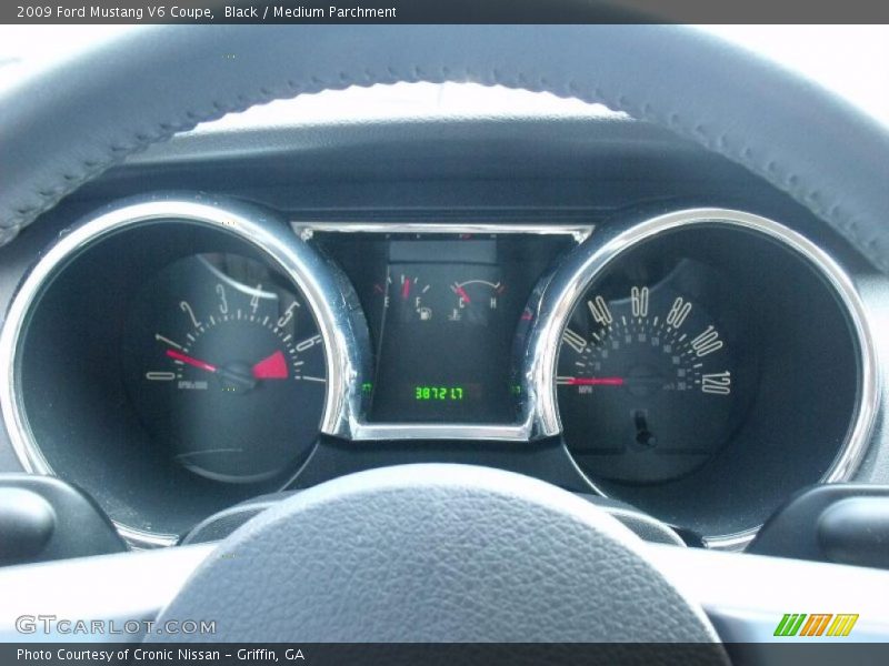 Black / Medium Parchment 2009 Ford Mustang V6 Coupe