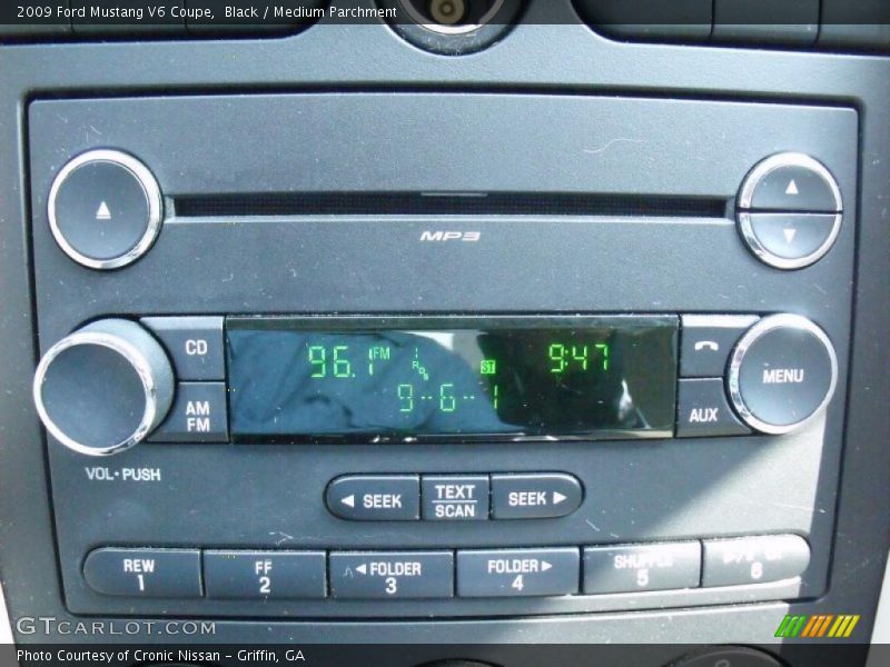 Black / Medium Parchment 2009 Ford Mustang V6 Coupe