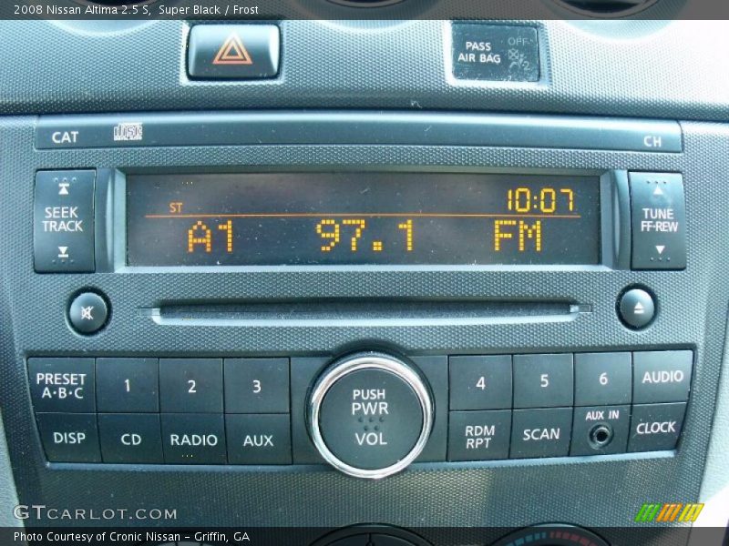 Super Black / Frost 2008 Nissan Altima 2.5 S